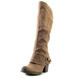 Fergalicious cognac boots size 9